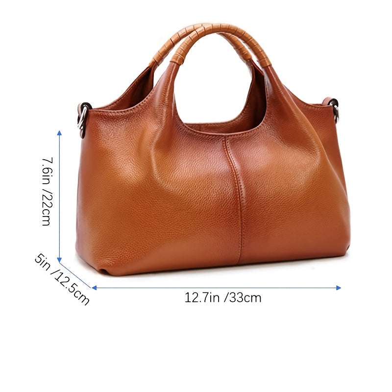 Genuine Leather Shoulder Bags, Purses And Handbags For Women, Top Handle Tote Satchel, Hobo Crossbody Bags