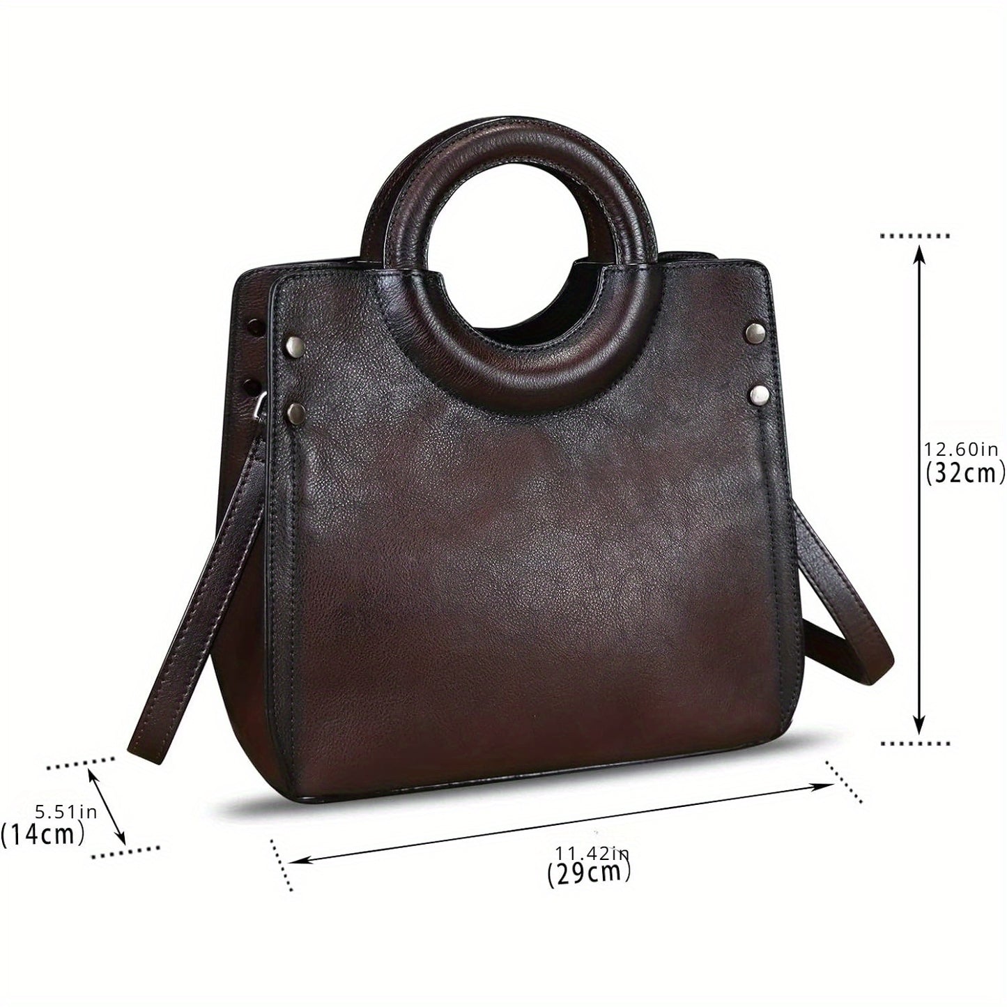 Satchel for Women Leather Handbag Top Handle Bags Handmade Purse Vintage Tote Bag Crossbody Handbags Hobo Bag