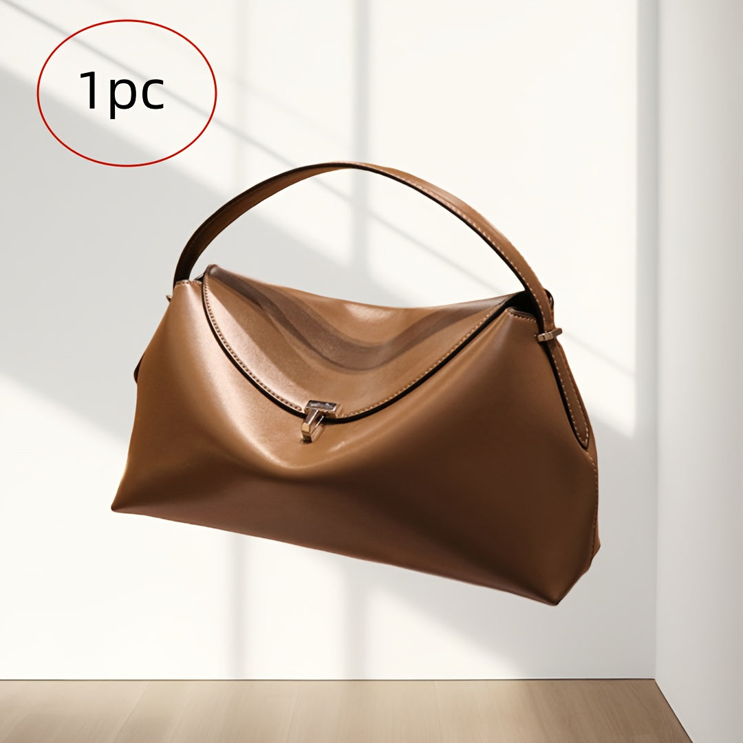 Large-capacity Handbag, Leather Messenger Bag, Spacious And Elegant Design Bag, Suitable For Work, Leisure, Parties And So On