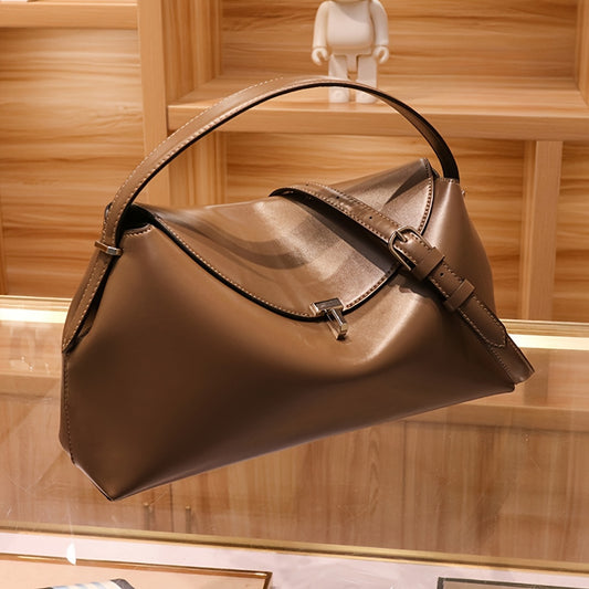 Large-capacity Handbag, Leather Messenger Bag, Spacious And Elegant Design Bag, Suitable For Work, Leisure, Parties And So On