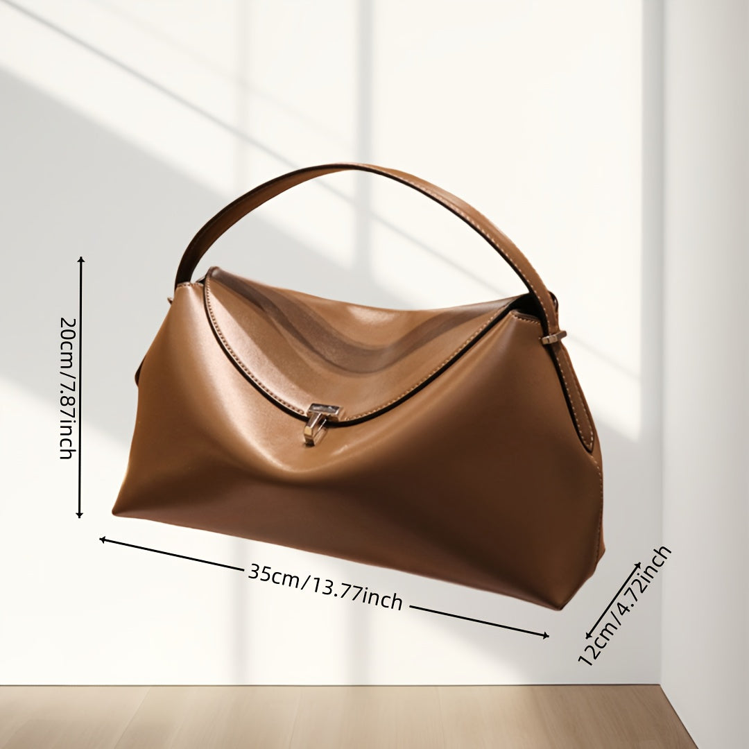 Large-capacity Handbag, Leather Messenger Bag, Spacious And Elegant Design Bag, Suitable For Work, Leisure, Parties And So On