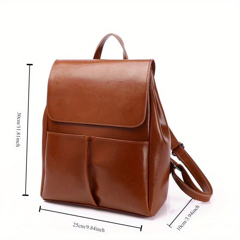 Women's Soil Backpack Female Korean Version Fashion Casual Retro Travel Backpack