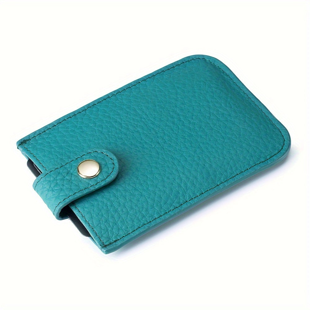 Slim Minimalist Wallet Pull-Out Card Organizer, Soft Leather Card Case, Rfid Blocking Wallet, Credit Card Holder Front Pocket Wallet