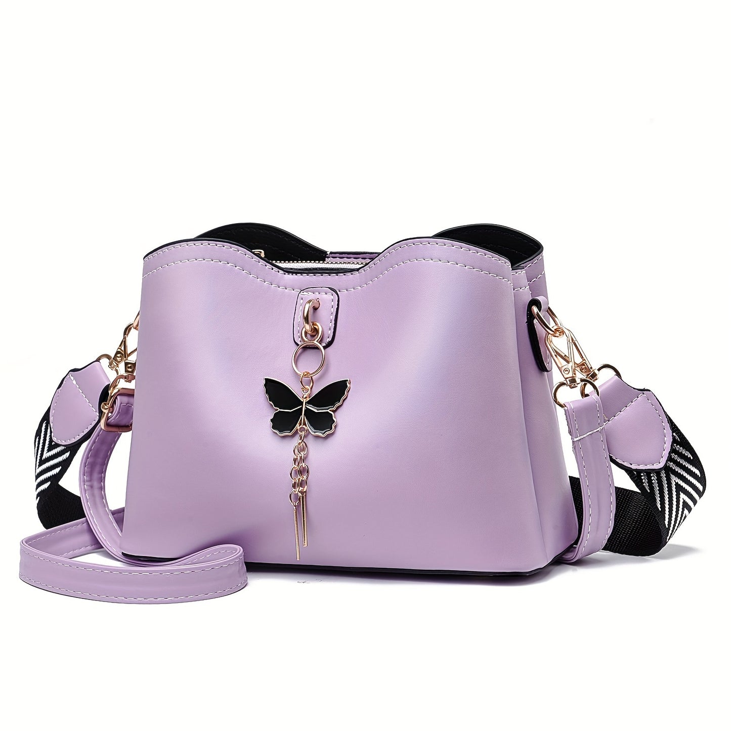 Small Crossbody Bags For Women, Fashion Butterfly Bucket Purses, Lightweight Handbags Shoulder Bag