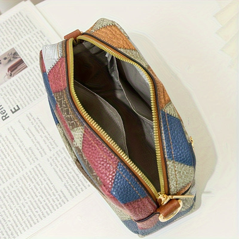 New Colorful Match Ethnic Style Ladies Crossbody Bag, Fashion Trend Camera Bag, Shoulder Small Square Bag