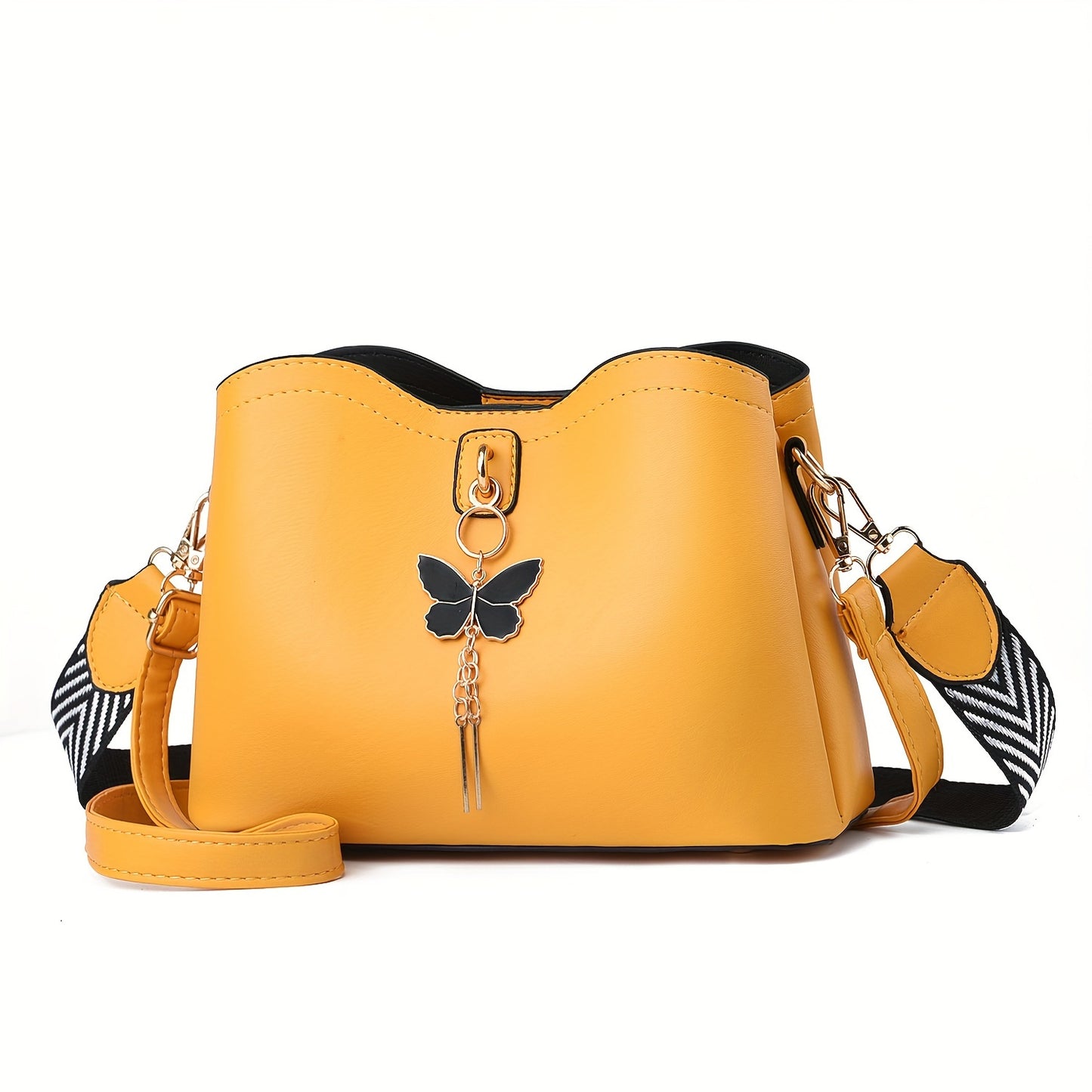 Small Crossbody Bags For Women, Fashion Butterfly Bucket Purses, Lightweight Handbags Shoulder Bag