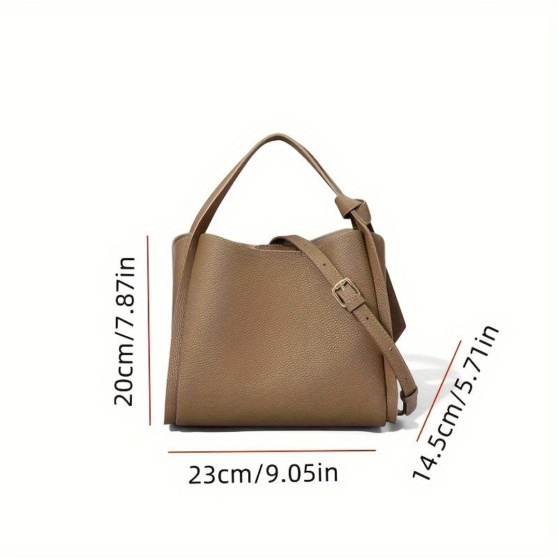 Shoulder Bag With Crossbody Strap, Large Capacity And Elegant Design Bag, Comfortable Commuter Bag