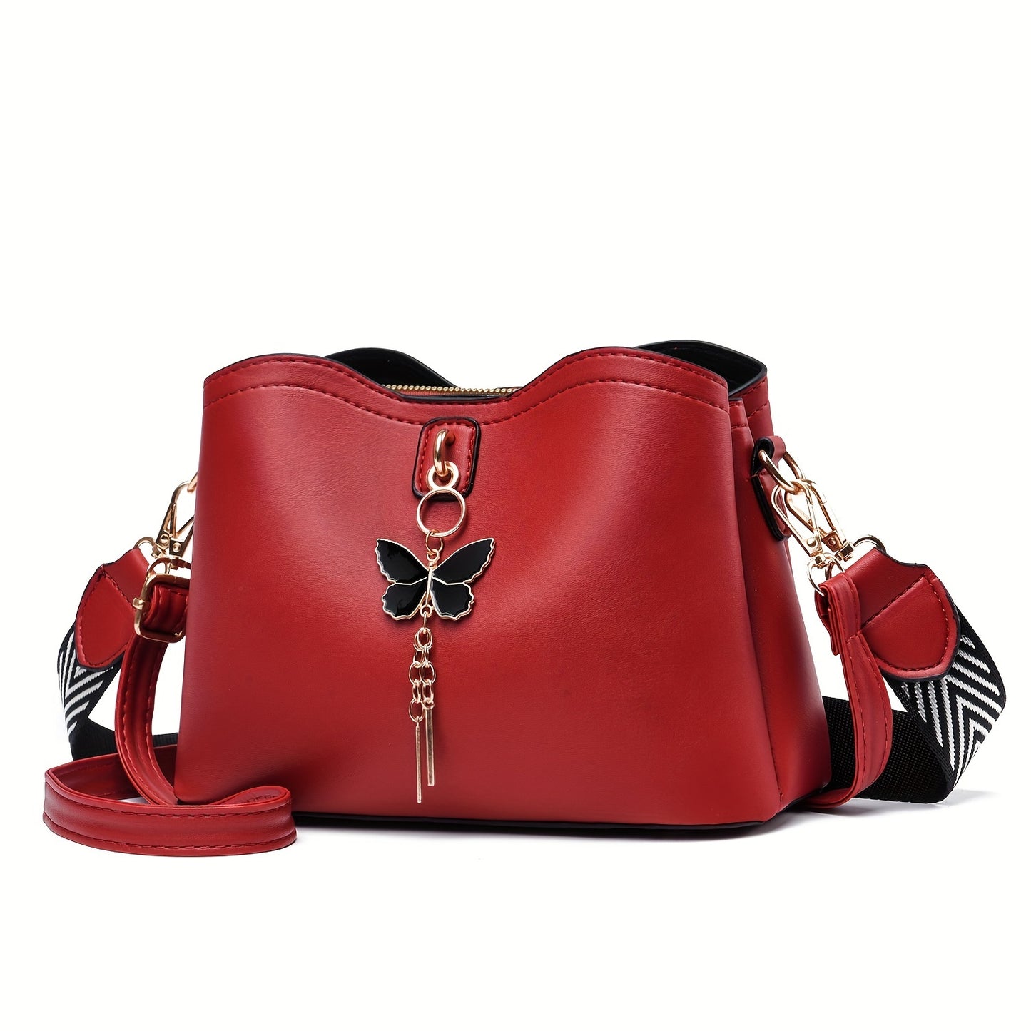 Small Crossbody Bags For Women, Fashion Butterfly Bucket Purses, Lightweight Handbags Shoulder Bag