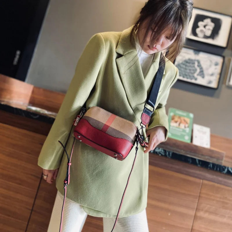 Genuine Leather Casual Crossbody Bag For Women 2023 New Luxury Shoulder Bag Messenger Fashion Brand Designer Trends Handbag