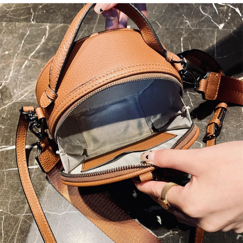 Genuine Leather Casual Crossbody Bag for Women 2023 New Ladies Luxury Small HandBag Fashion Brand Trends Shoulder Bag