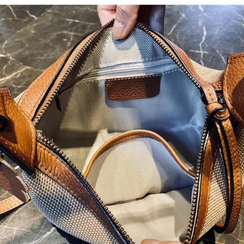 Genuine  Leather Fashion Underarm bag 2023 New New High Capacity Luxury Shoulder Crossbody Bags Brand Designer Trends Handbag