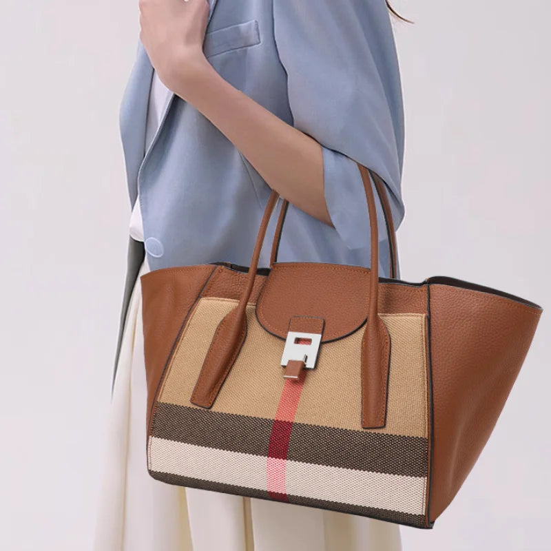 Luxury Brand Designer HandBag 2023 New Women Bag High Capacity Broadband Tote Bag Female Casual Fashion Trends Handbag