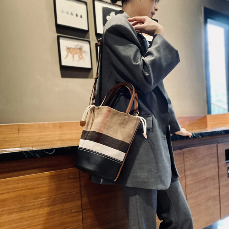 Luxury Brand Designer Tote Bag For Women 2024 New Large Women's Bucket Bags Messenger Bag Female Casual Fashion Trends Handbag