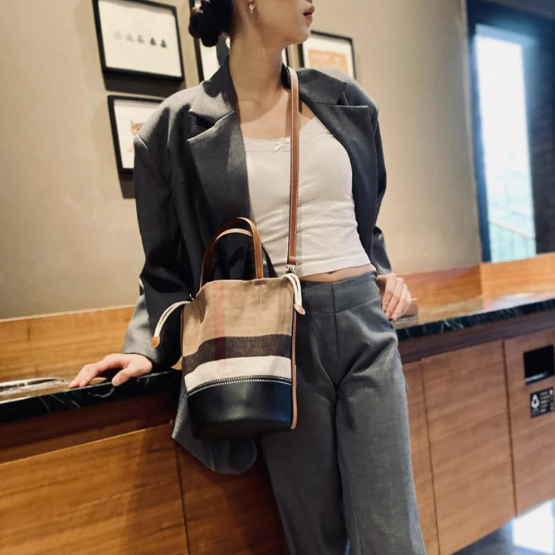 Luxury Brand Designer Tote Bag For Women 2024 New Large Women's Bucket Bags Messenger Bag Female Casual Fashion Trends Handbag