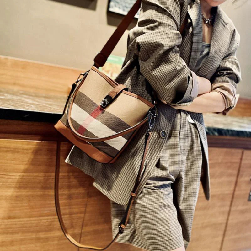 New Ladies Genuine Leather Bucket bag 2023 Fashion Luxury Designer Female Handbag Brand Designer Trends Handbags For Women