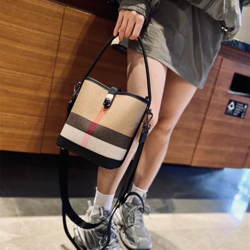 New Ladies Genuine Leather Bucket bag 2023 Fashion Luxury Designer Female Handbag Brand Designer Trends Handbags For Women