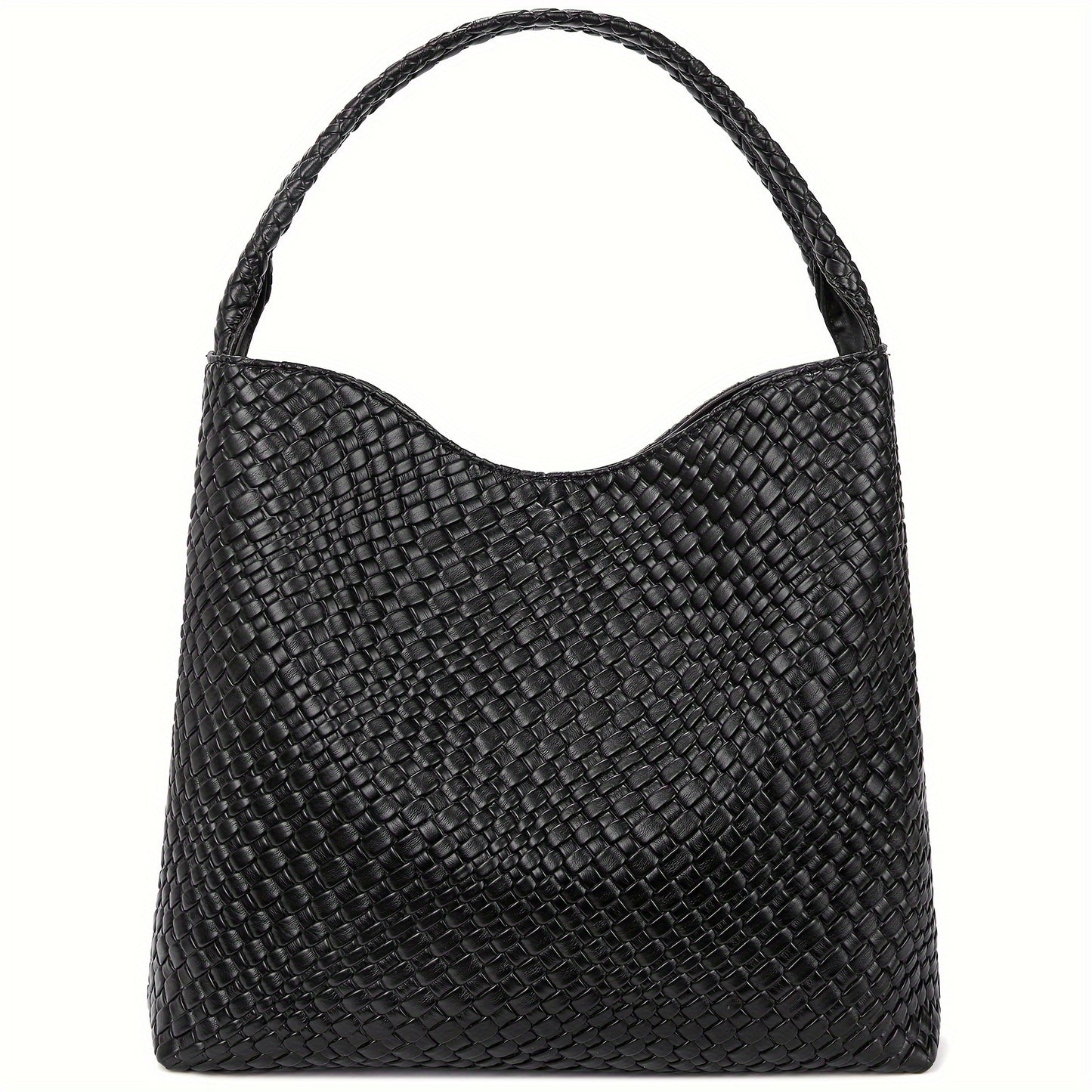 Women's Casual Design Shoulder Bag With Polyester Lining, Grid Pattern Bag, Travel Tote Bag