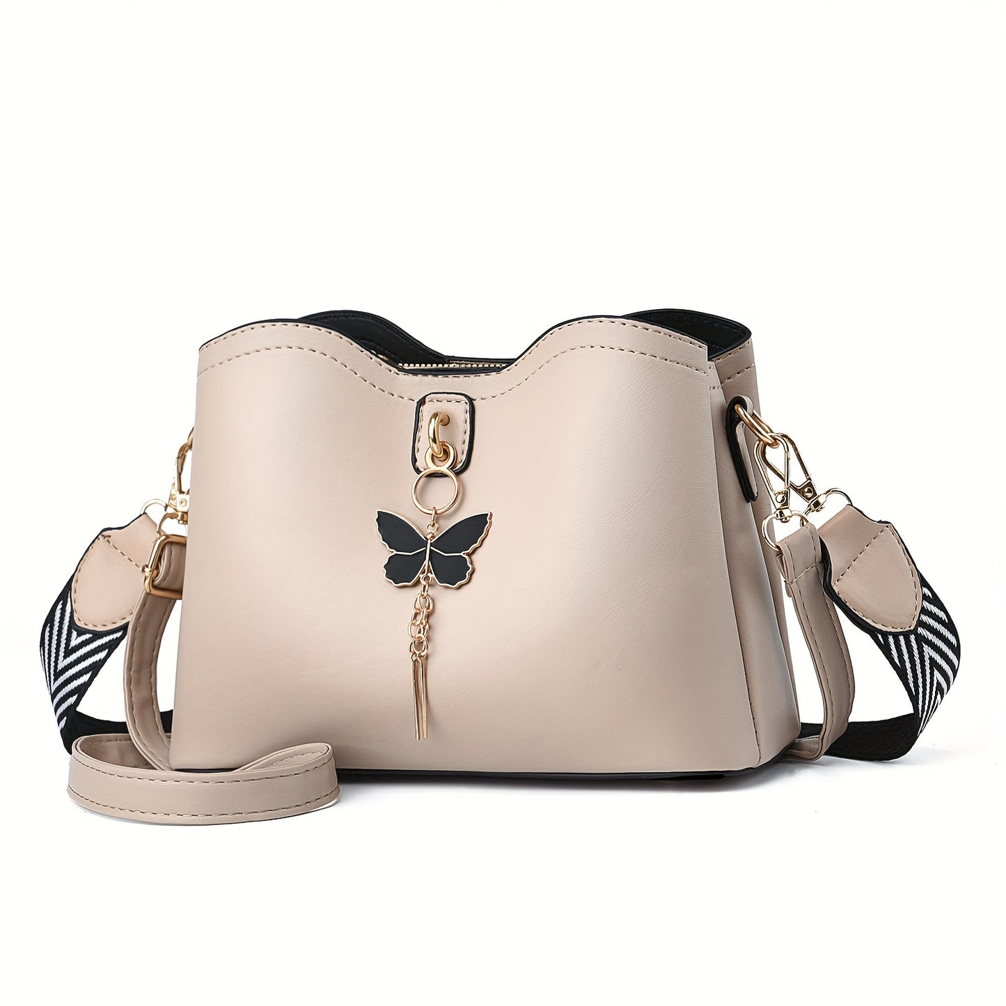 Small Crossbody Bags For Women, Fashion Butterfly Bucket Purses, Lightweight Handbags Shoulder Bag